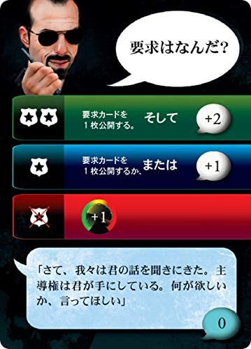 「ザ・ネゴシエーター～人質交渉人～ 完全日本語版」のカード