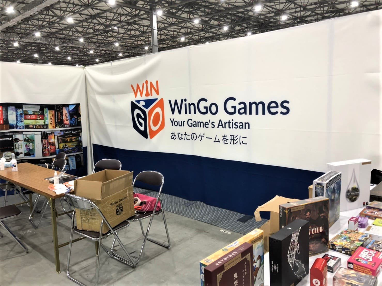 ゲームマーケット2020秋「WinGo Games」のブース